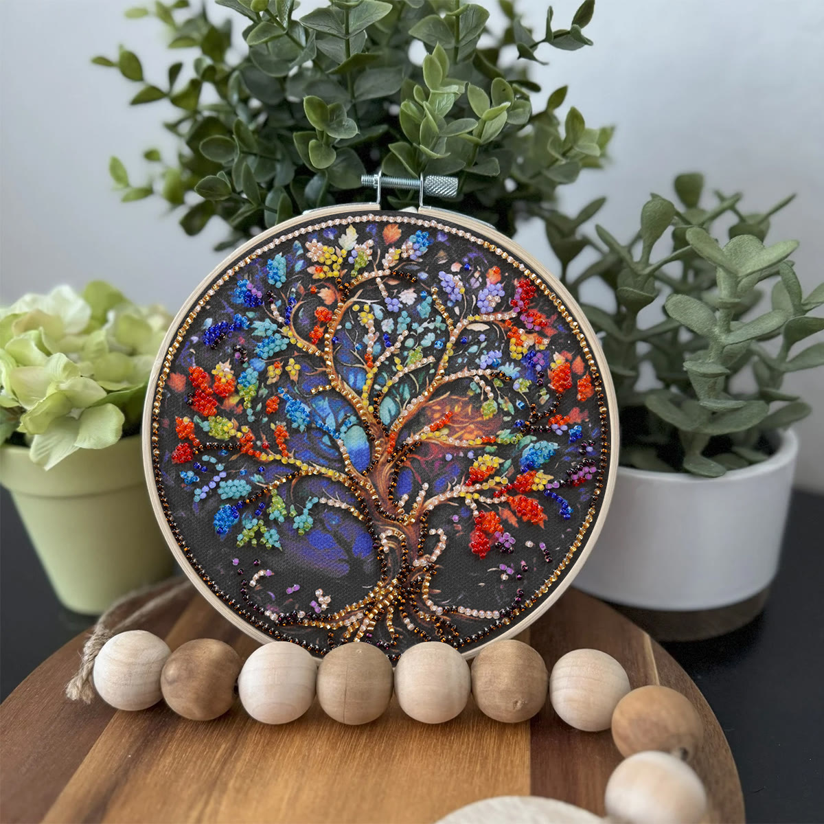 Rubbyoo Bead Embroidery Kit - Tree Of Life | Fantastic Needle Artwork | Craft For Home Adornment - image 4