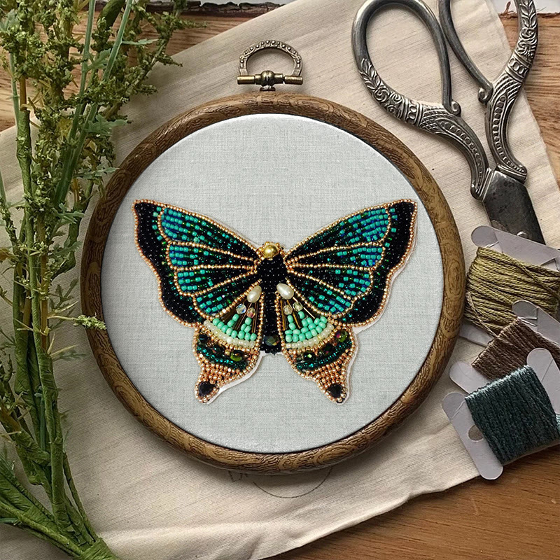 Rubbyoo Bead Embroidery Kit - Exquisite Butterfly | Diy Animal Craft | Unique Gift For Her - image 2