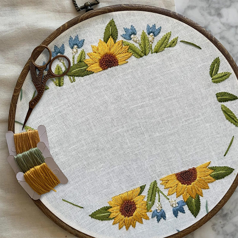 Rubbyoo Embroidery Photo Frame Kit - Sunflower Memory | Photo Collection Artwork | Perfect Gifts For Friends - image 7