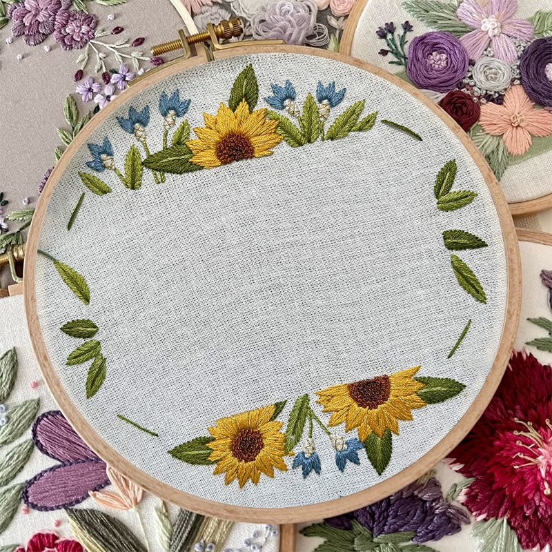 Rubbyoo Embroidery Photo Frame Kit - Sunflower Memory | Photo Collection Artwork | Perfect Gifts For Friends - image 6