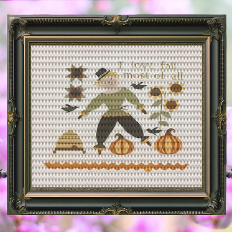 Cross Stitch Kit - Love For Autumn |  Festival Handmade Needlework | Diy Halloween Collection  - image 4