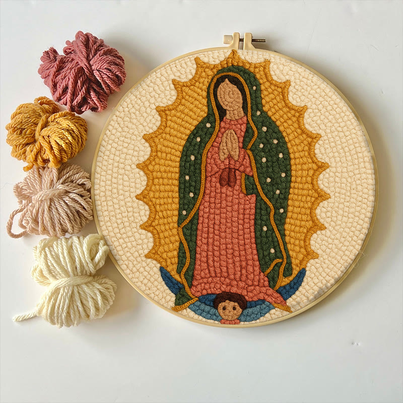  Praying Women Punch Needle Kit - Easy Handmade Art | Stitch Wall Hanging - image 2