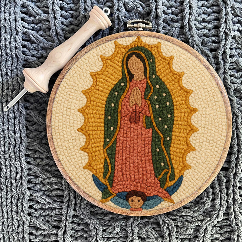  Praying Women Punch Needle Kit - Easy Handmade Art | Stitch Wall Hanging - image 9