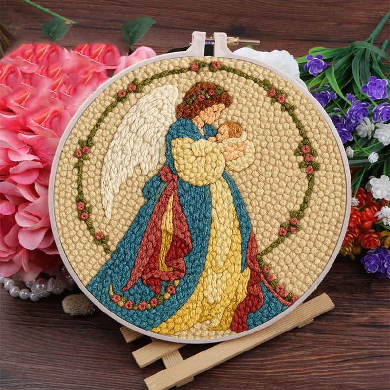 Birth Of Jesus Punch Needle Kit - Bible Wall Art | Holy Christmas Decor - image 4