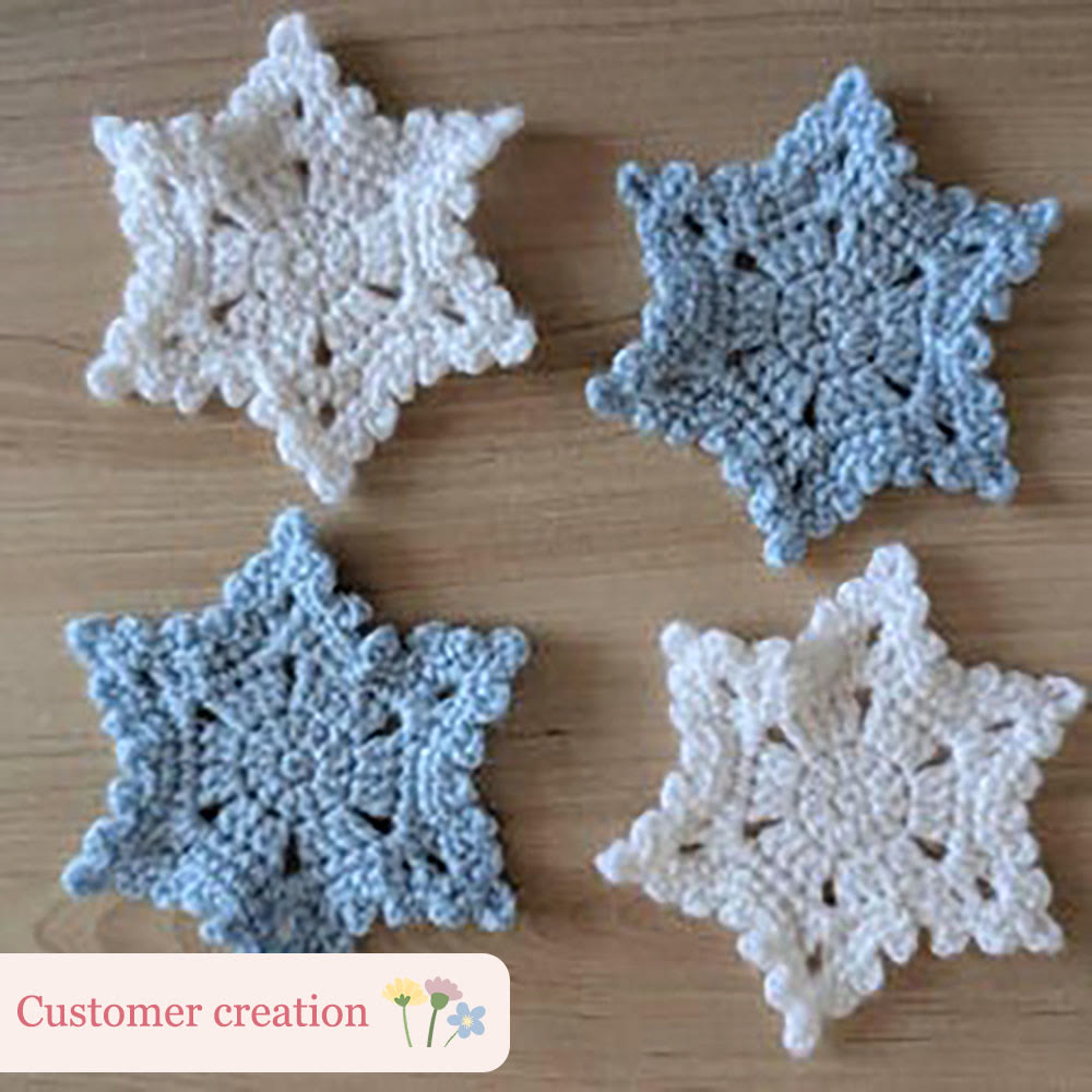 Diy Handmade Snowflake Coaster Crochet Kit - Holiday Table Decor | Unique Christmas Decorations - image 7