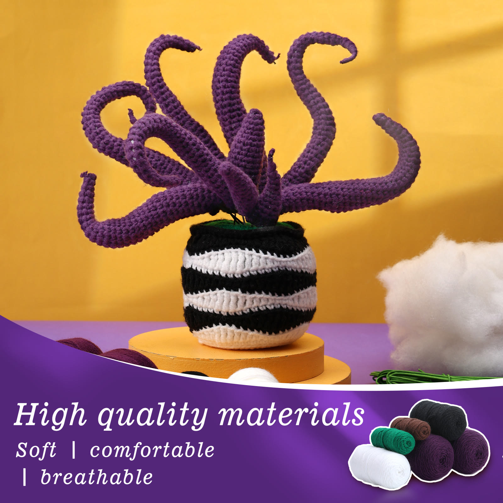 Diy Handmade Crochet Kit - Halloween Spooky Craft | Unique Home Decoration  - image 1