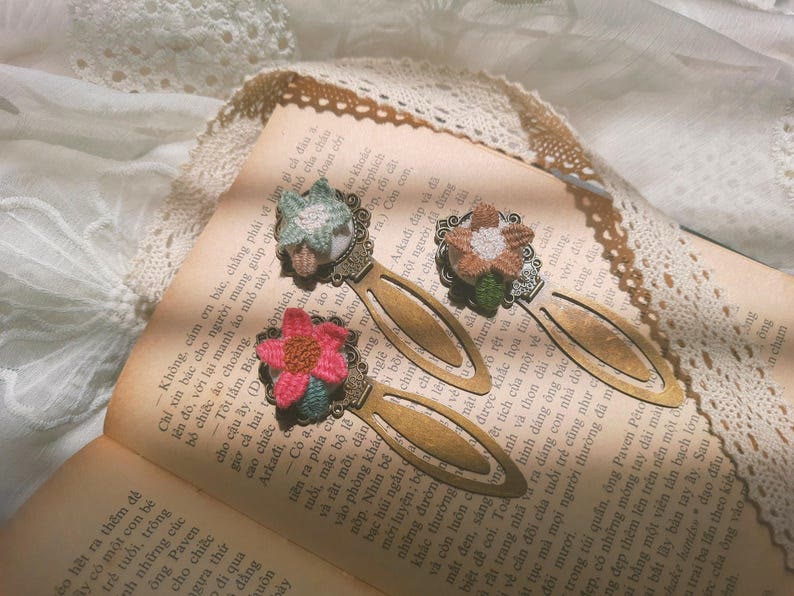 Embroidery Personalized Bookmark | Diy Book Accessories | Gift For Her  - image 1
