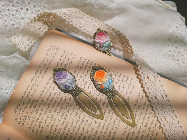 Embroidery Personalized Bookmark | Diy Book Accessories | Gift For Her  - image 2