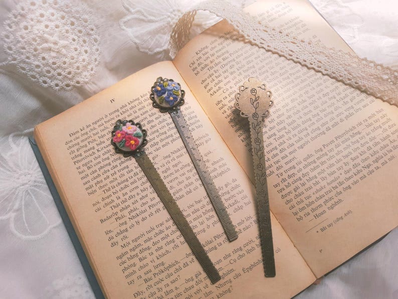 Embroidery Ruler Bookmark  | Diy Personalized Craft | Perfect Gifts For Book Lover - image 2