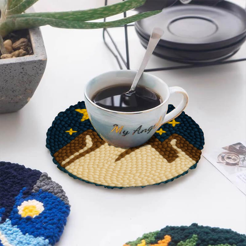 Desert Night Punch Needle Kit - Landscape needle artwork  | Beginner Friendly Craft - image 10