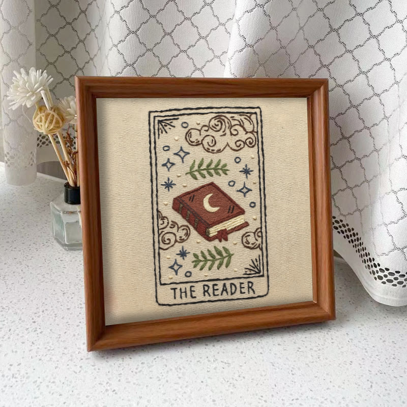 Rubbyoo Embroidery Kit - Witchy Book | Easy Handmade Decor | Gifts For Book Lover  - Embroidery Kit Plus An Extra Frame - image 10