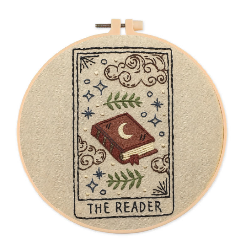 Rubbyoo Embroidery Kit - Witchy Book | Easy Handmade Decor | Gifts For Book Lover  - 20*20cm - image 1