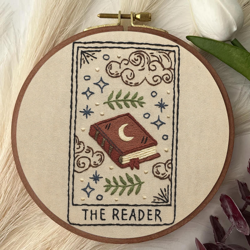 Rubbyoo Embroidery Kit - Witchy Book | Easy Handmade Decor | Gifts For Book Lover  - image 3