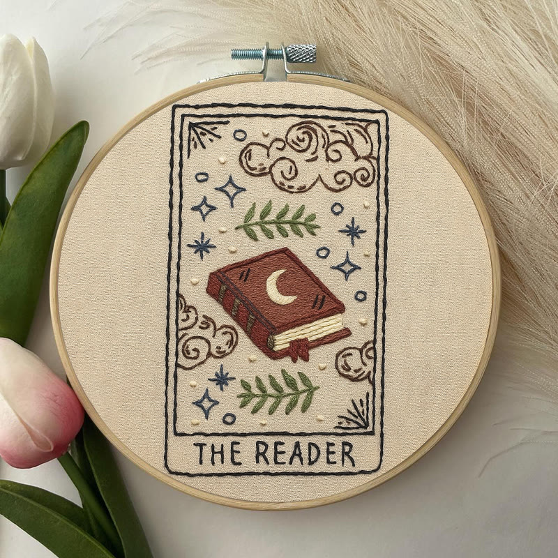 Rubbyoo Embroidery Kit - Witchy Book | Easy Handmade Decor | Gifts For Book Lover  - image 2