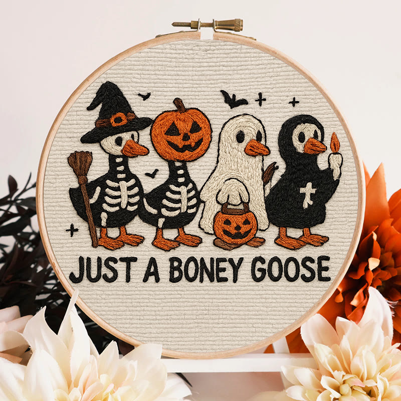 Rubbyoo Embroidery Kit - Boney Goose | Spooky Halloween Animal | Handmade Gift Idea - image 2