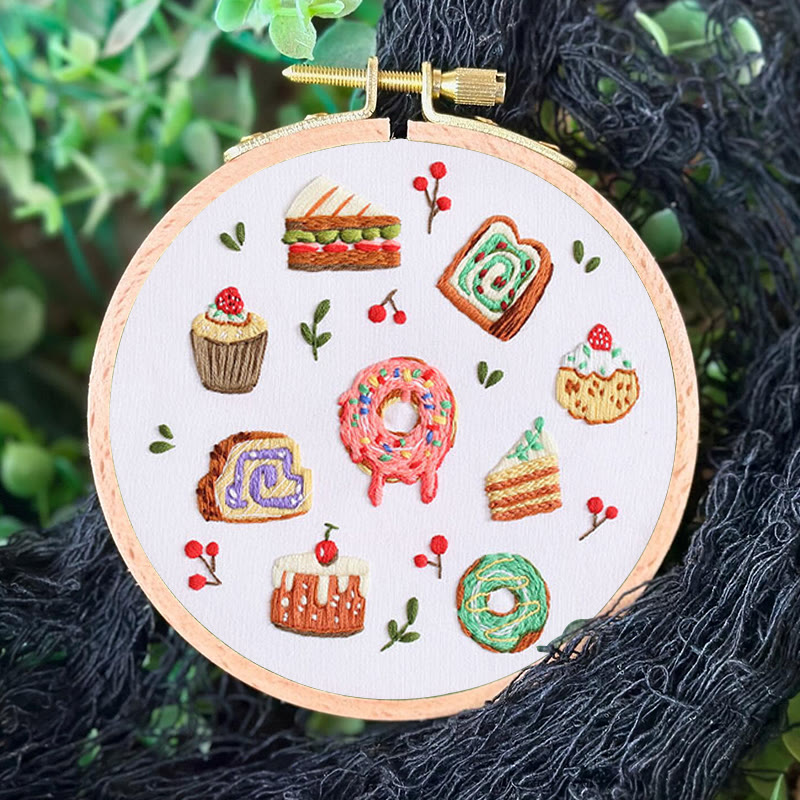 Rubbyoo Embroidery Kit - Yummy Pastry |  Beginner Handmade Craft | Decorative Gift For Desert Lover - image 5