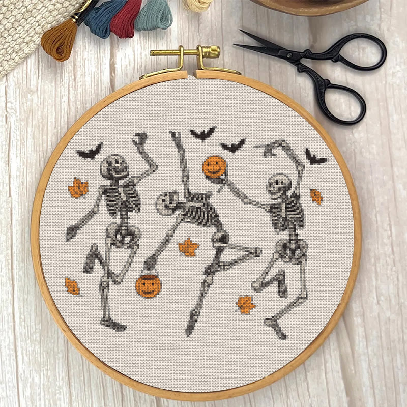 Cross Stitch Kit - Ghost Dance Party | Halloween Needle craft | Perfect For Home Decor - image 3