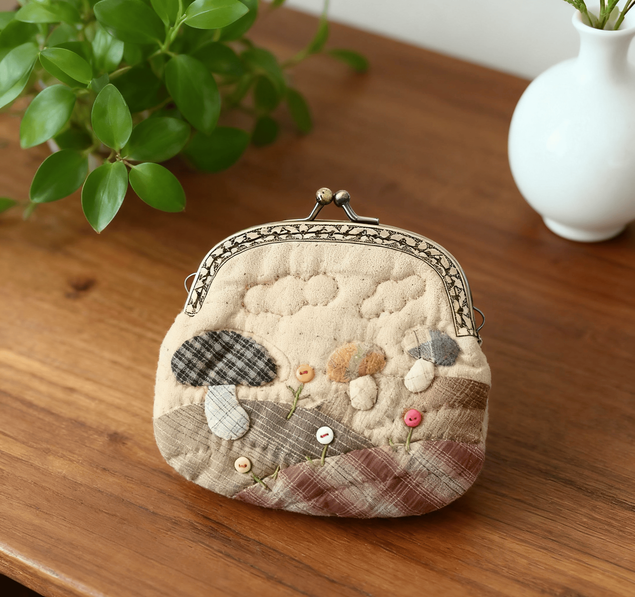 Embroidery  Mini Kiss Lock Bag Kit | Diy Wallet Craft | Unique Bridesmaid Gift - image 5