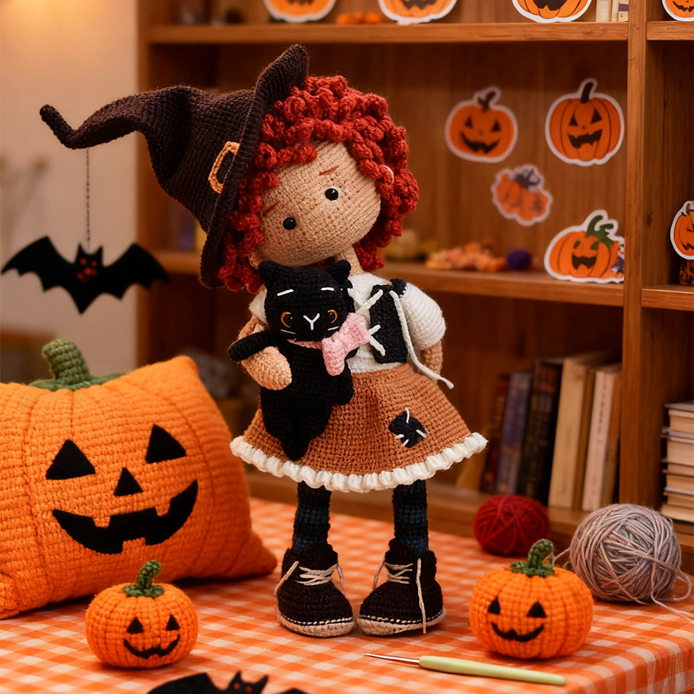 Diy Handmade Witch Girl Kit - Halloween Spooky Craft | Home Hanging Decoration  - image 3