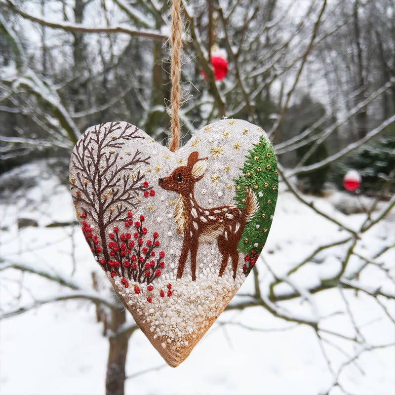 Rubbyoo Heart Embroidery Kit - Unique Handmade Art Craft | Christmas Hanging Ornaments  - image 12