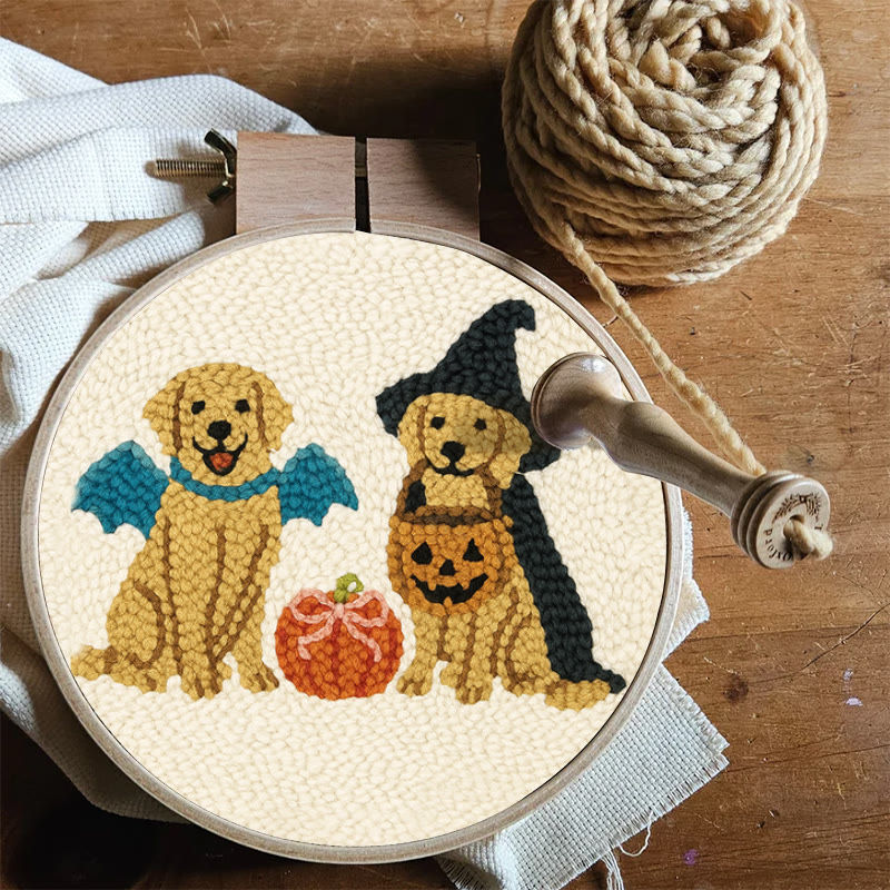 Witch Dogs Punch Needle Kit - Special Halloween Animal Craft | Perfect Gift For Puppy Lovers - image 7