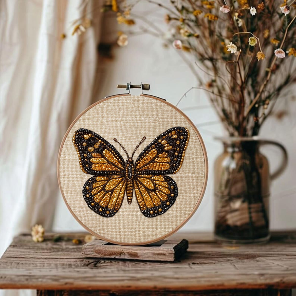 Rubbyoo Bead Embroidery Kit - Little Betterfly | Charming Desk Decor | Precious Gifts For Her  - image 7