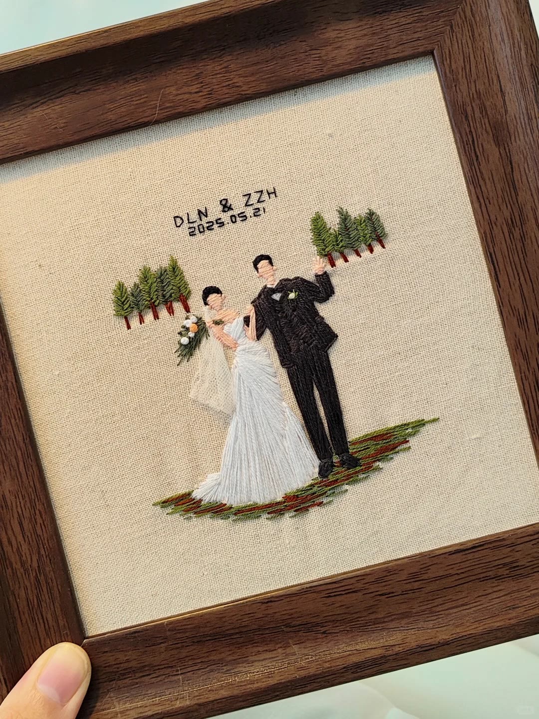 Rubbyoo Embroidery Kit - Scenery Series Needlecraft | Diy Home Decor | Unique Housewarming Gift - Sweet Couple - image 12