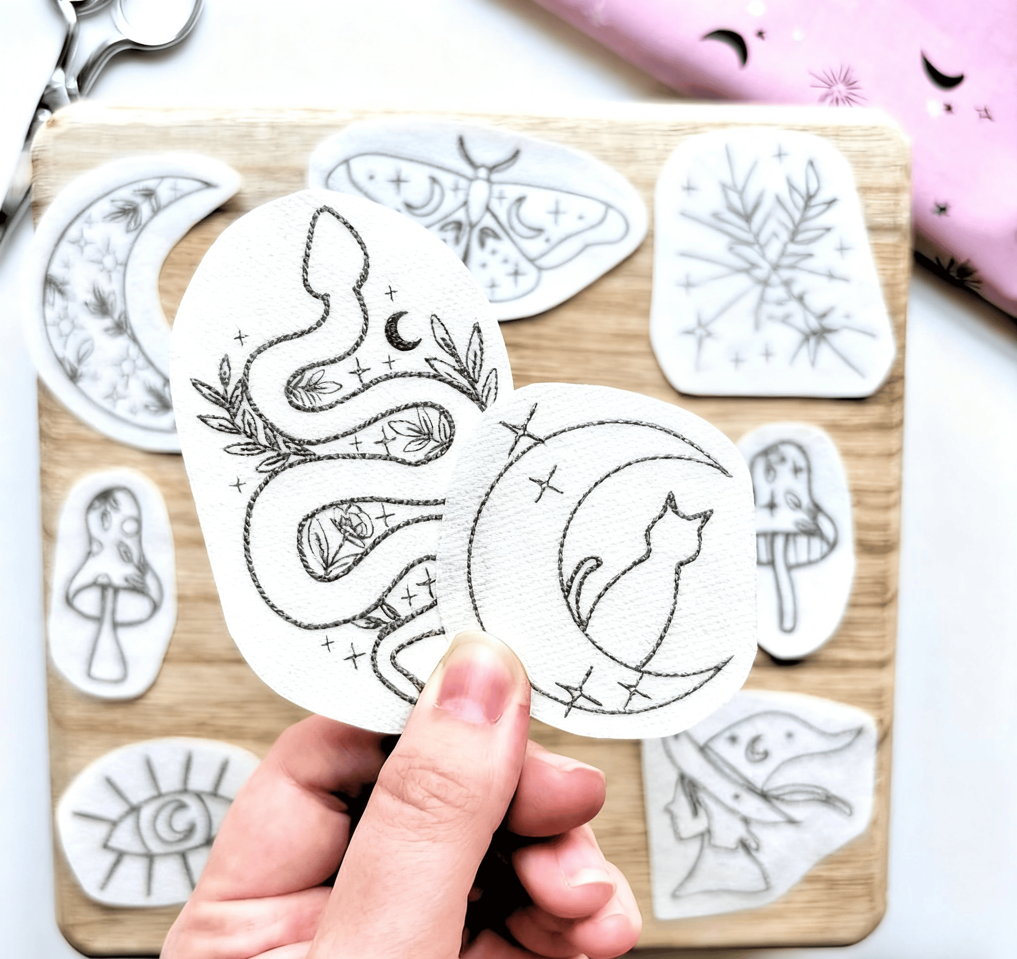Magic Celestial Stick And Stitch Patterns | Diy Halloween Witch Designs | Perfect For Handmade Enthusiasts - image 1