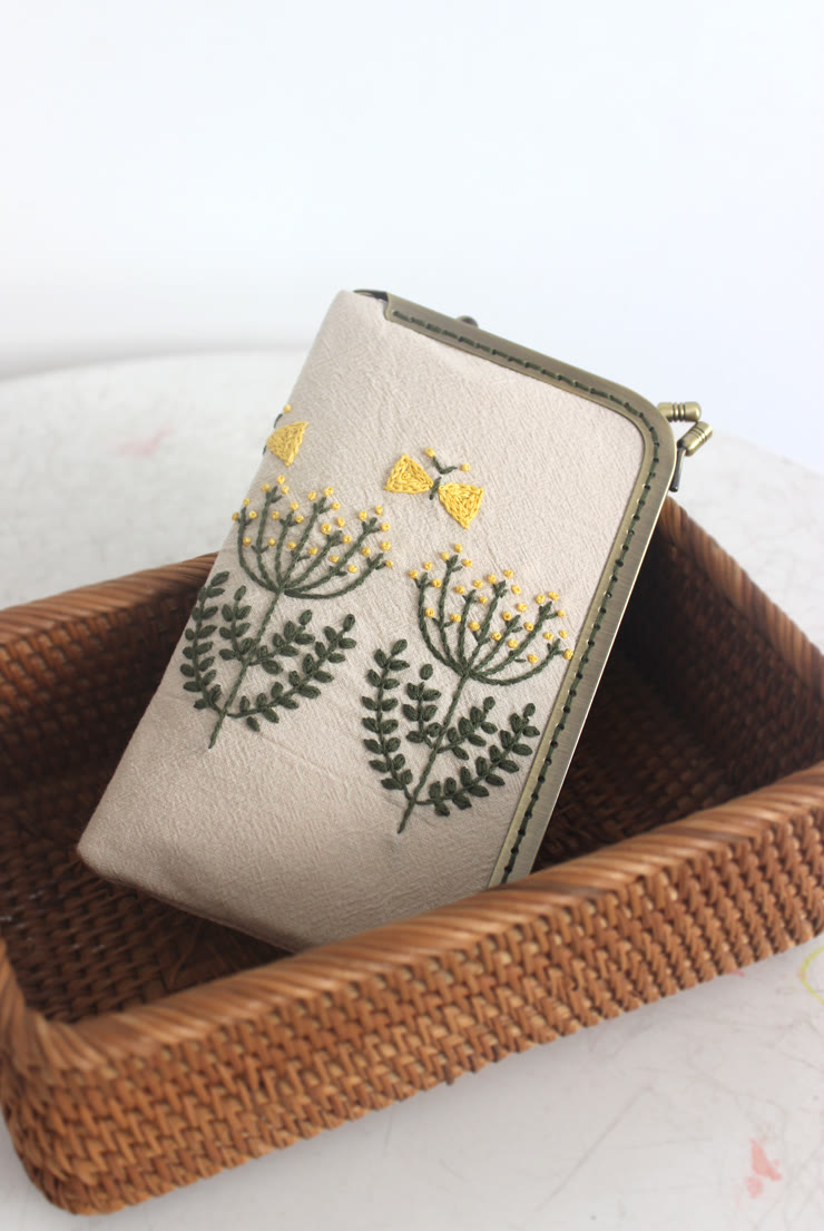Embroidery Passport Bag Kit | Personalized Handmade Bag | Diy Travel Wallet - image 8