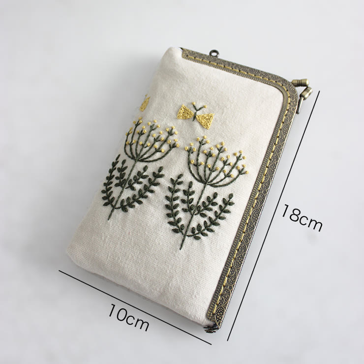 Embroidery Passport Bag Kit | Personalized Handmade Bag | Diy Travel Wallet - image 7