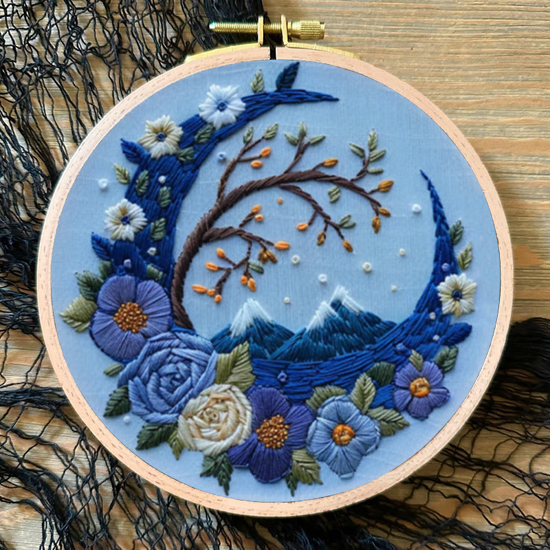 Rubbyoo Embroidery Kit - Woodland Moon | Mystical Handmade Art | Diy Decorative Craft - image 6