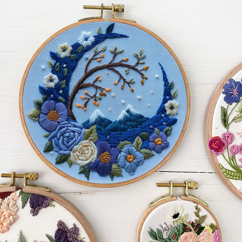 Rubbyoo Embroidery Kit - Woodland Moon | Mystical Handmade Art | Diy Decorative Craft - image 5