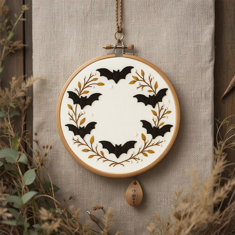 Rubbyoo Embroidery Kit - Halloween Bats | Easy Needle Craft | Perfect For Home Decor - image 6