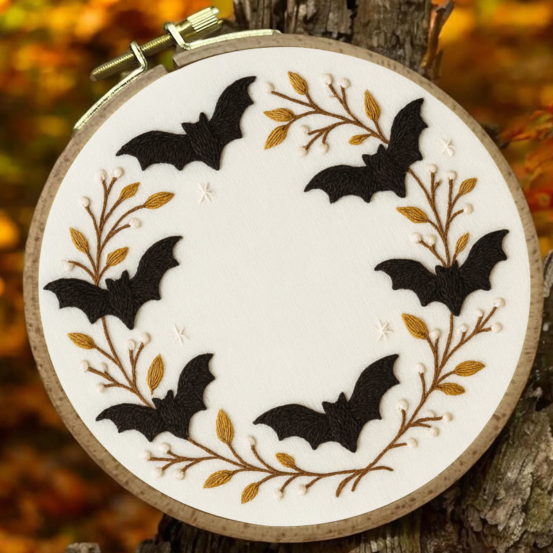 Rubbyoo Embroidery Kit - Halloween Bats | Easy Needle Craft | Perfect For Home Decor - image 5