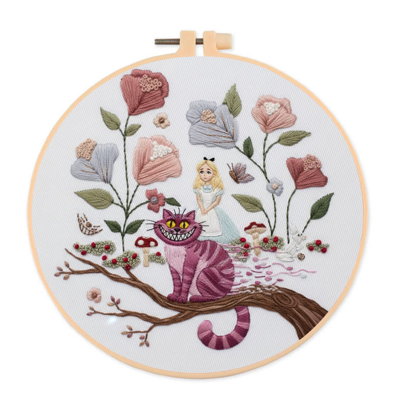 Rubbyoo Embroidery Kit - Whimsical Garden | Adorable Handmade Craft |  Diy Needle Art  - 20*20cm - image 1