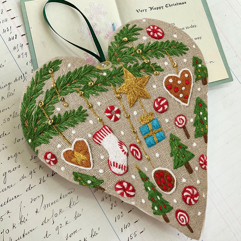 Rubbyoo Heart Embroidery Kit - Precious Gift | Diy Holiday Decoration | Christmas Needlecraft For Kids - image 6