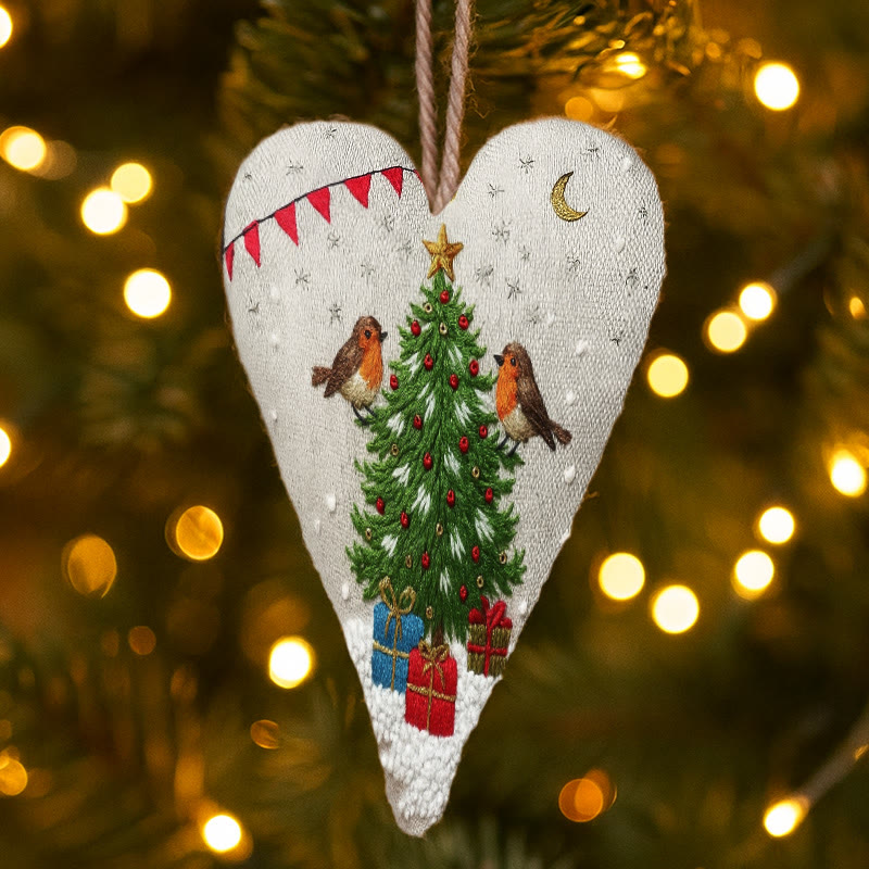 Rubbyoo Heart Embroidery Kit - Christmas Tree | Unique Holiday Decor | Nice Handmade Gift - image 6
