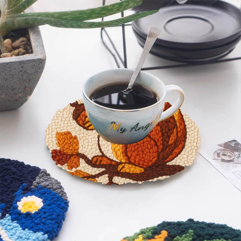  Little Squirrel Punch Needle Kit - Cute Animal Artcraft |  Beginner Handmade Coaster - image 10