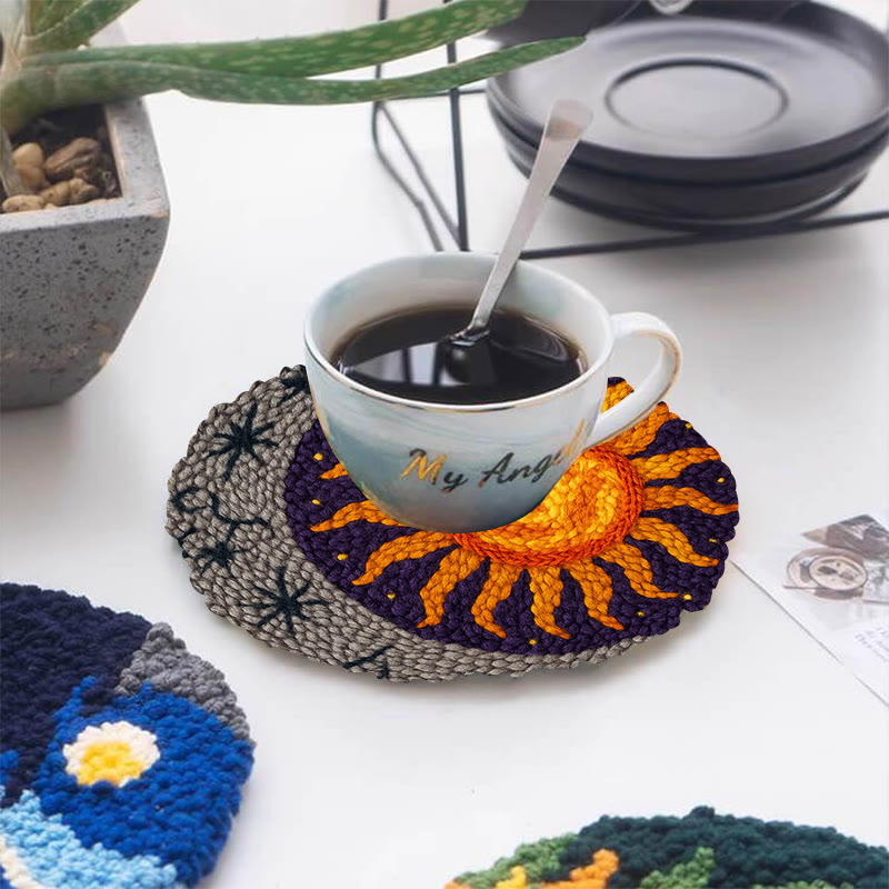  Vibrant Sun Punch Needle Kit - Celestial Handmade Craft | Diy Art For Ornament - image 10