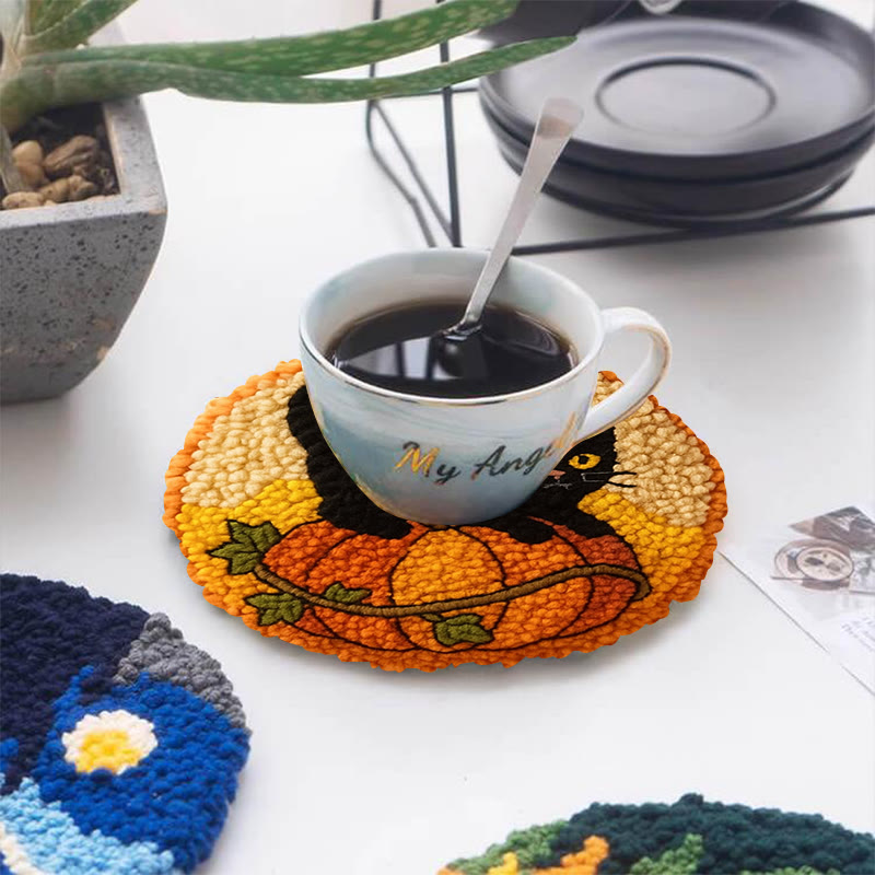 Black Kitten Punch Needle Kit - Cute Animal Craft | Perfect For Halloween Decor - image 12