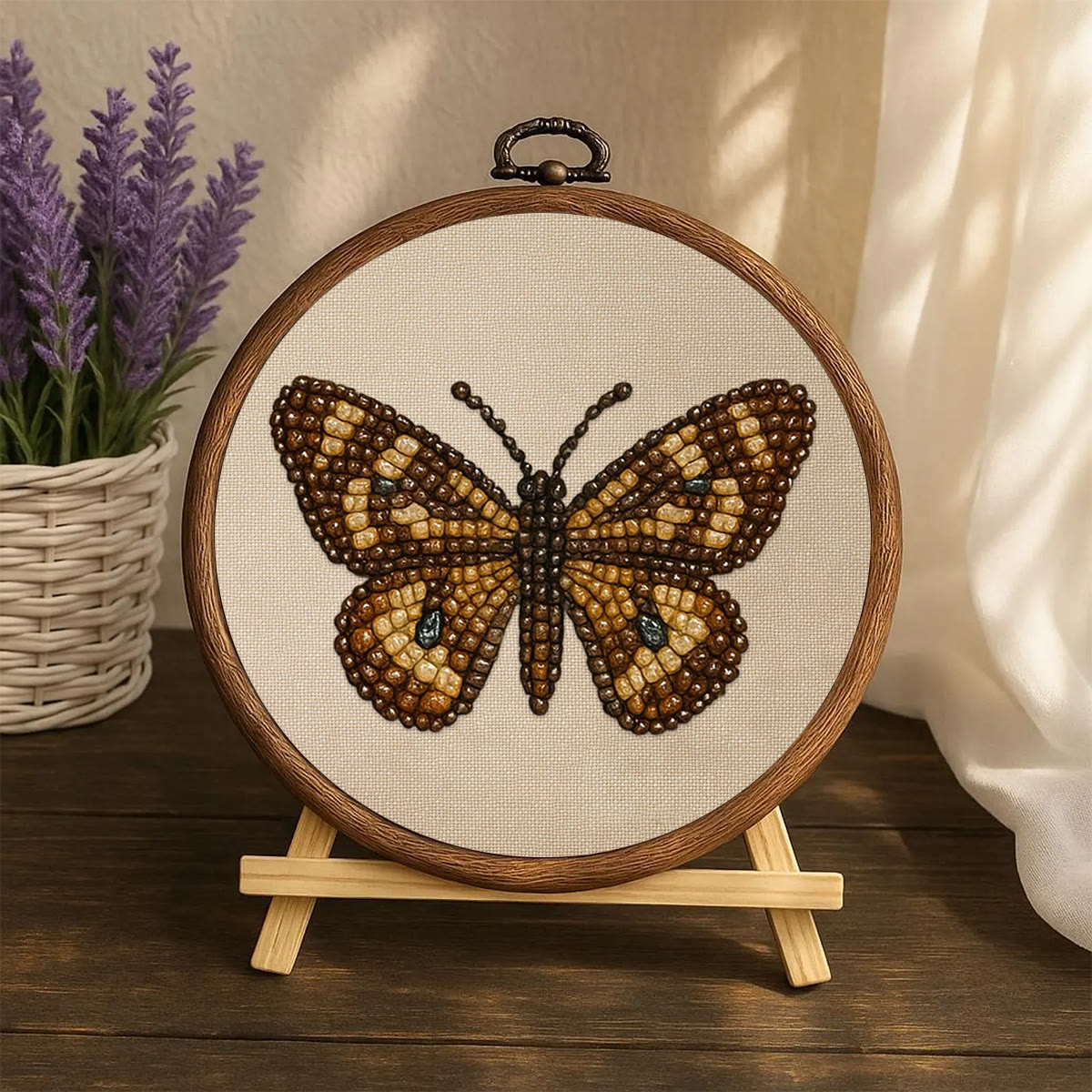 Rubbyoo Bead Embroidery Kit - Aesthetic Butterfly | Handmade Insect Craft  | Diy Birthday Gift Ideas  - image 2