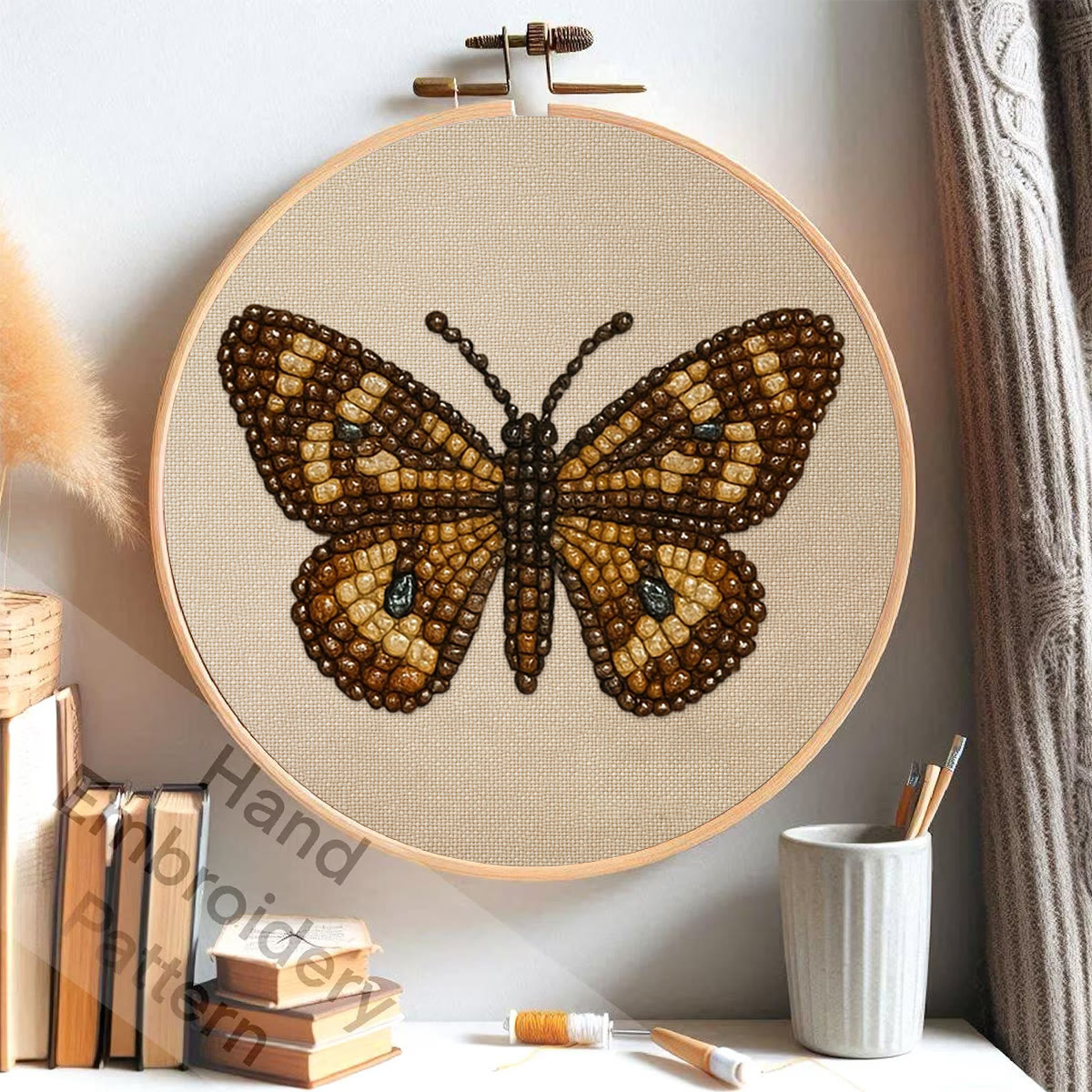 Rubbyoo Bead Embroidery Kit - Aesthetic Butterfly | Handmade Insect Craft  | Diy Birthday Gift Ideas  - image 3