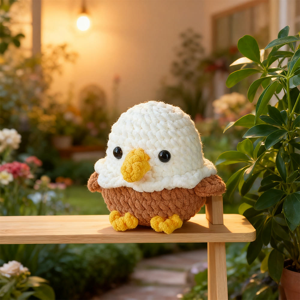 Diy Handmade Little Eagle Crochet Kit - Unique Crocheted Toy | Nice Craft For Friend - image 2