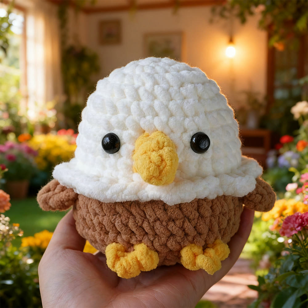 Diy Handmade Little Eagle Crochet Kit - Unique Crocheted Toy | Nice Craft For Friend - Diy Handmade Little Eagle Crochet Kit - image 1