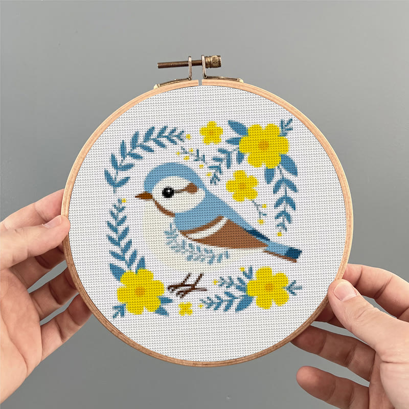  Cross Stitch Kit - Floral Bluebird | Charming Animal Art | Easy Stitching Craft - image 5