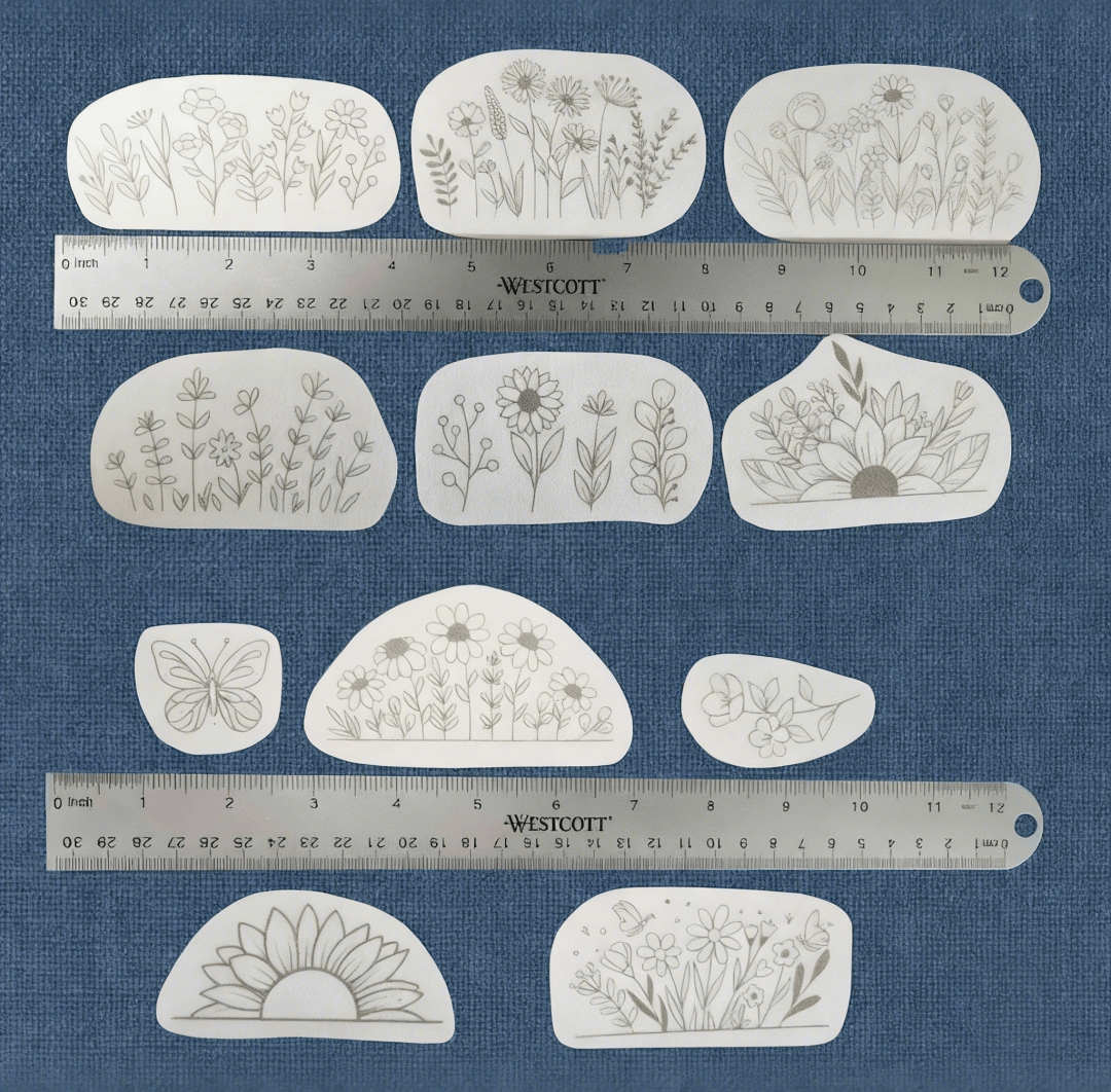  Charming Wildflower Stick And Stitch Patterns | Diy Clothes Decorative Stitch | Perfect Needle Gift For Crafter - 11pcs - image 4