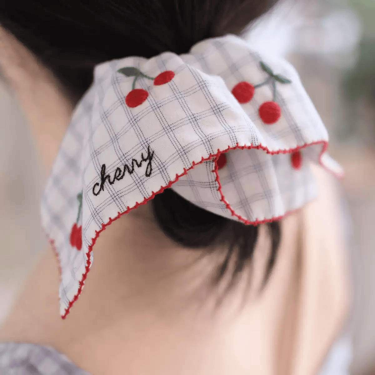 Embroidery Square Scrunchie Kit | Handmade Hair Accessories |  Personalized Gift For Her - image 4