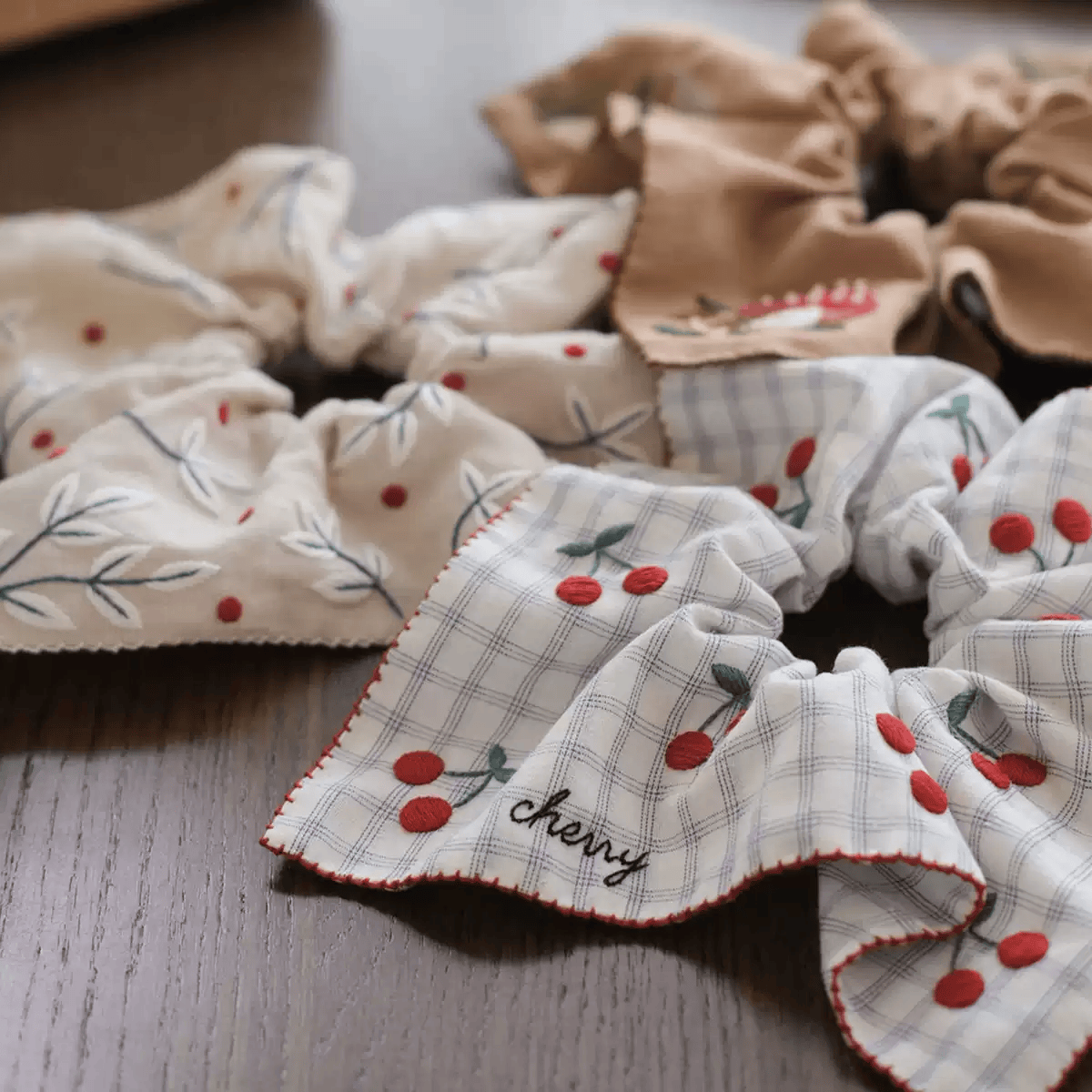 Embroidery Square Scrunchie Kit | Handmade Hair Accessories |  Personalized Gift For Her - image 3