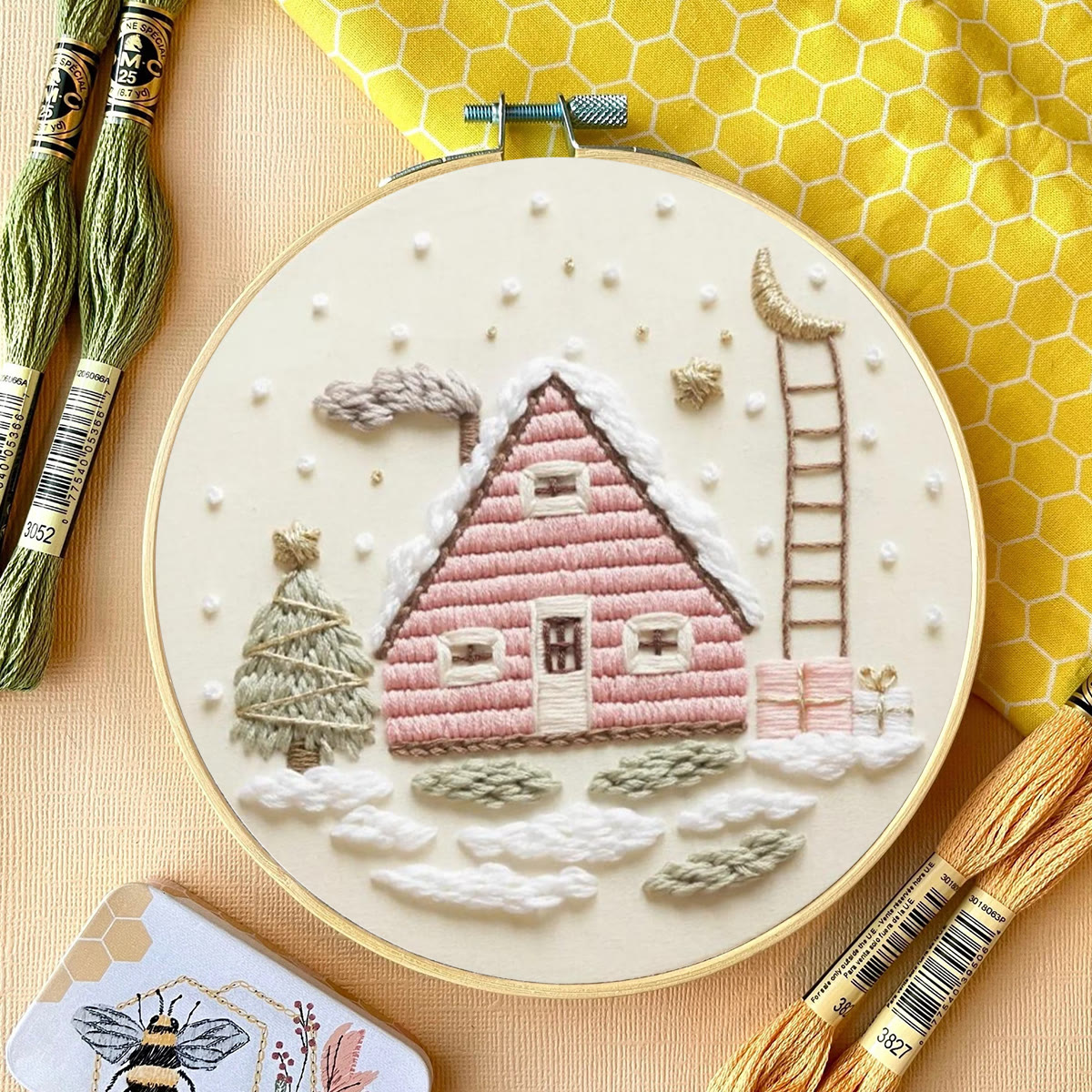 Rubbyoo Embroidery Kit - Christmas Eve | Diy Beginner Project | Christmas Decorative Craft  - image 4