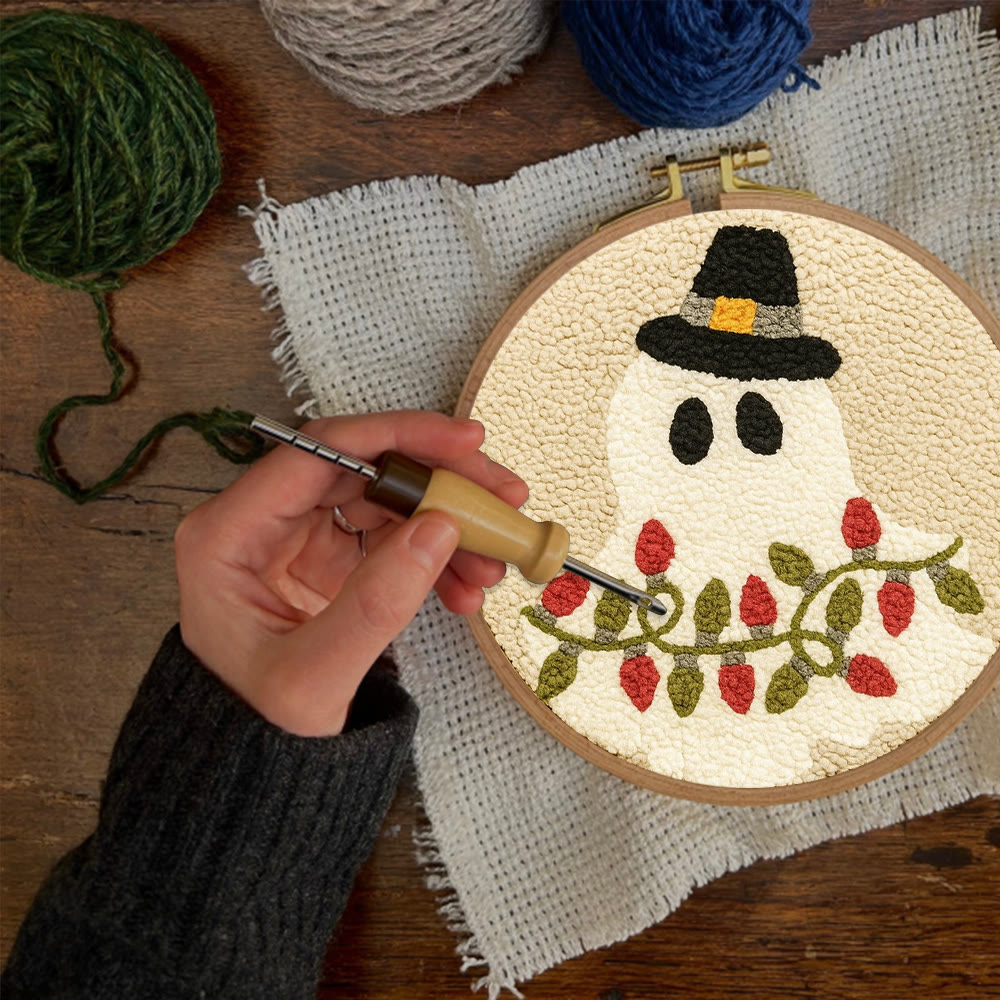 Mysterious Ghost Punch Needle Kit - Unique Christmas Craft | Nice Home Decor - image 2
